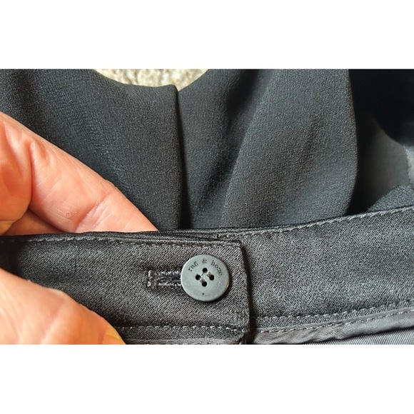 rag and bone black trouser with satin side stripes - Picture 5 of 12